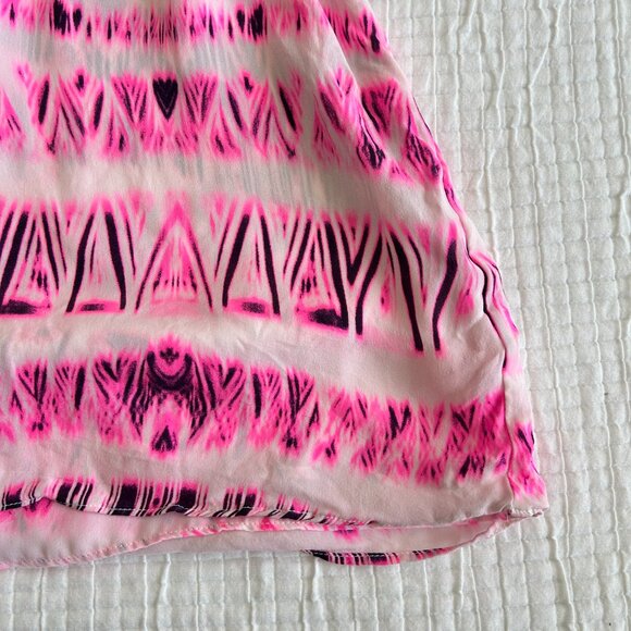 Parker Womens Dress Womens Small Kita Cameo Pop Pink Cosmos Silk Cut Out Mini S - Picture 6 of 10